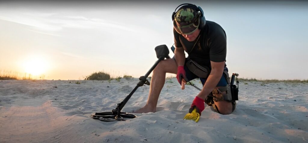 How deep can a metal detector detect